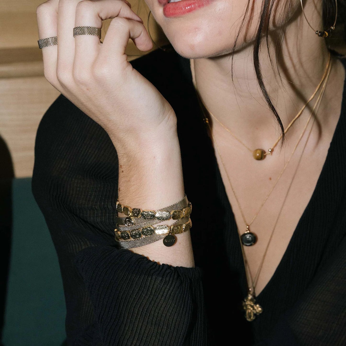 &LIVY Creda Beaded Stretch Bracelet