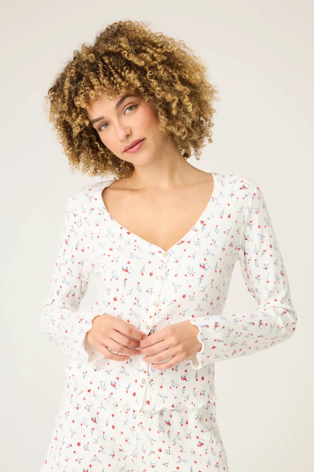 PJS La rose Cardigan