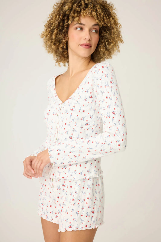 PJS La rose Cardigan