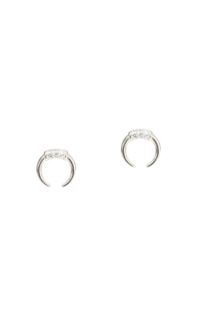 TAI Double Horn With Cz Stud