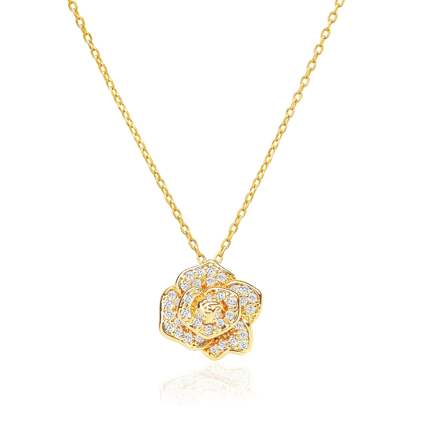 Tai Pave Rose Necklace