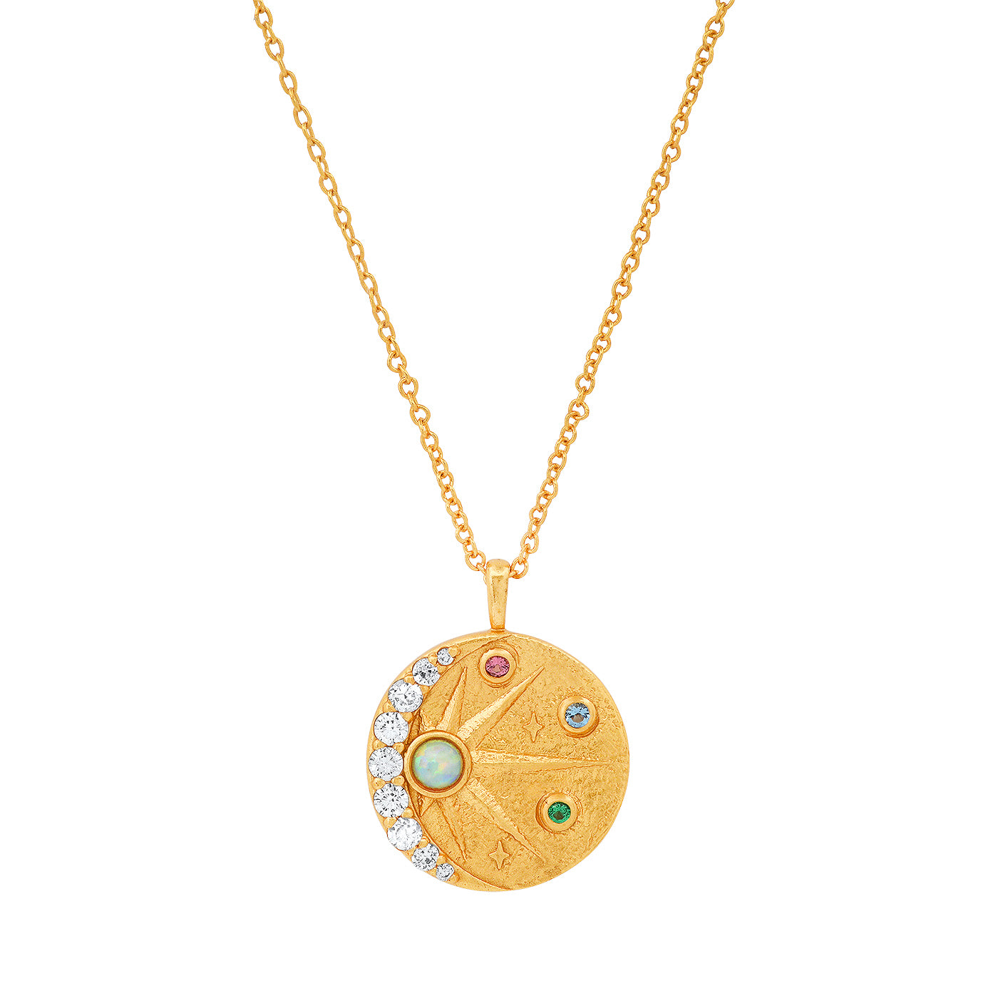 Tai Star and Moon Coin Necklace