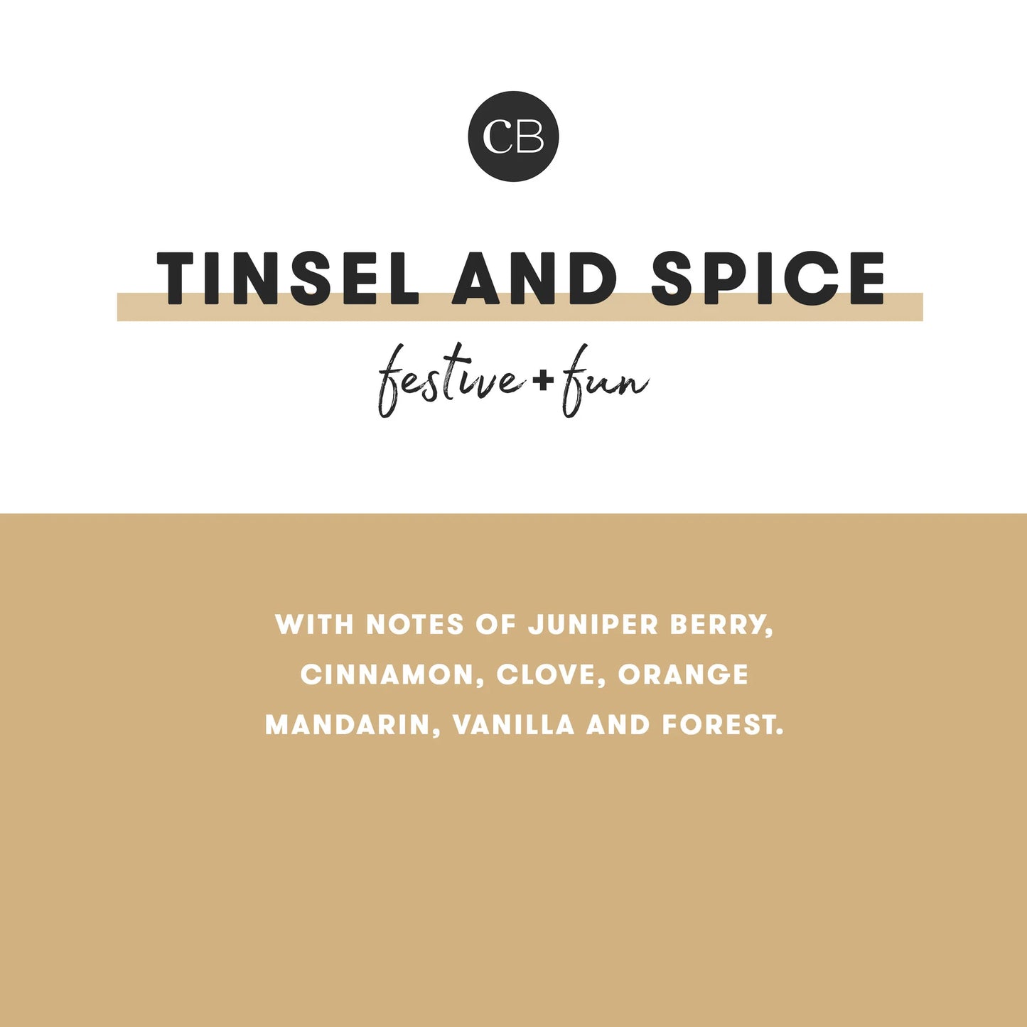 CB Tinsel & Spice Glimmer Signature Jar