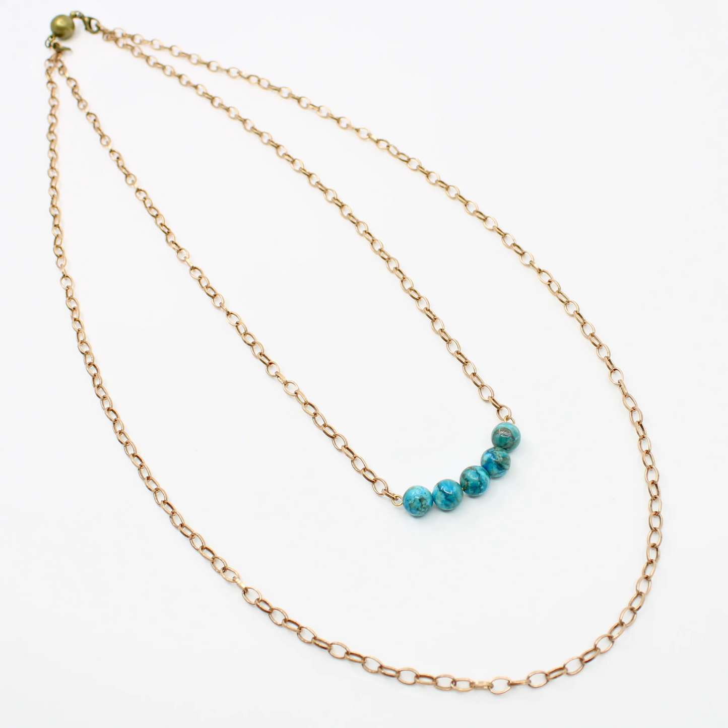 KD Jasper Layering Chain Necklace