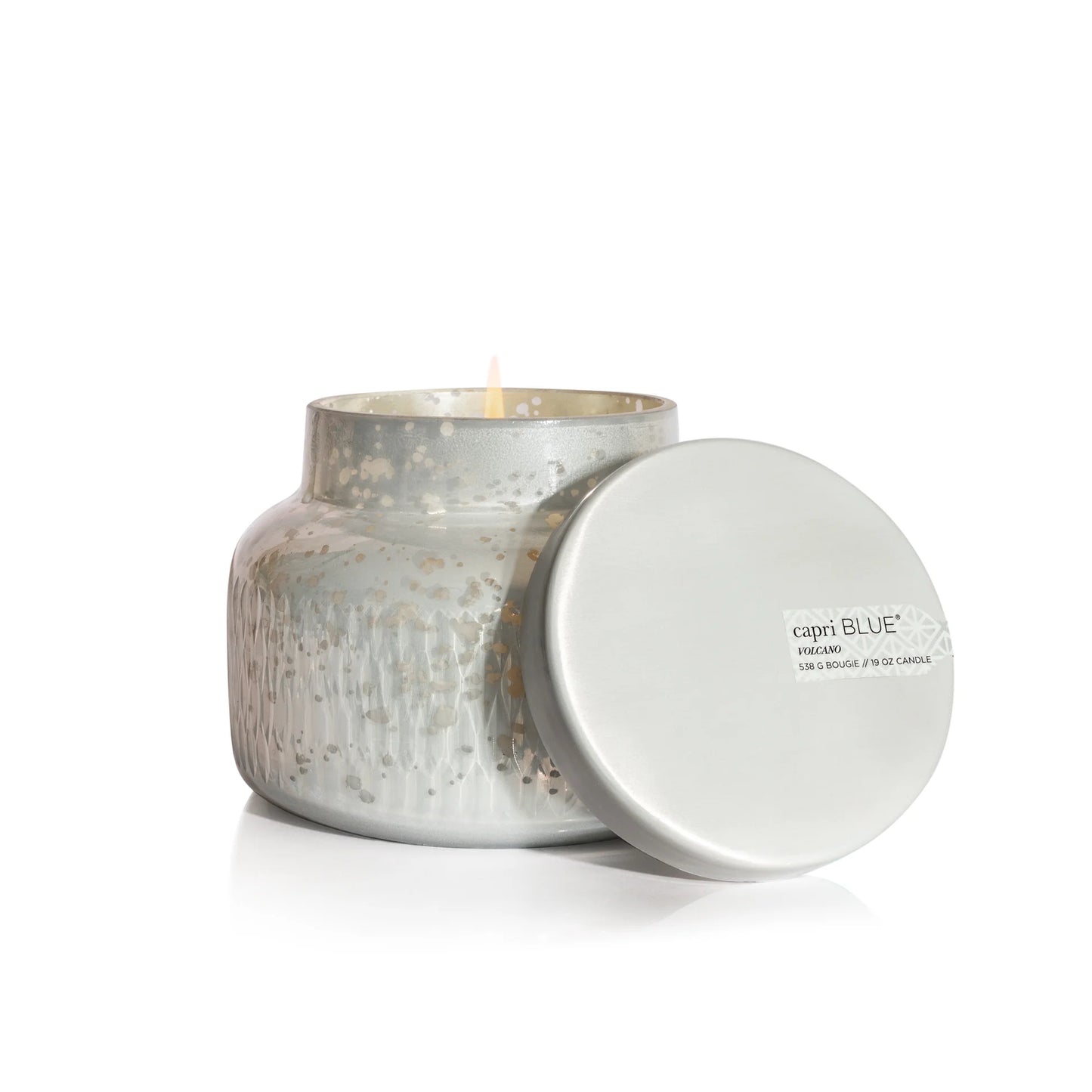 CB Signature Jar White Mercury Etched