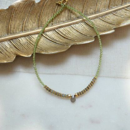 GG Peridot Labradorite Alisha Necklace