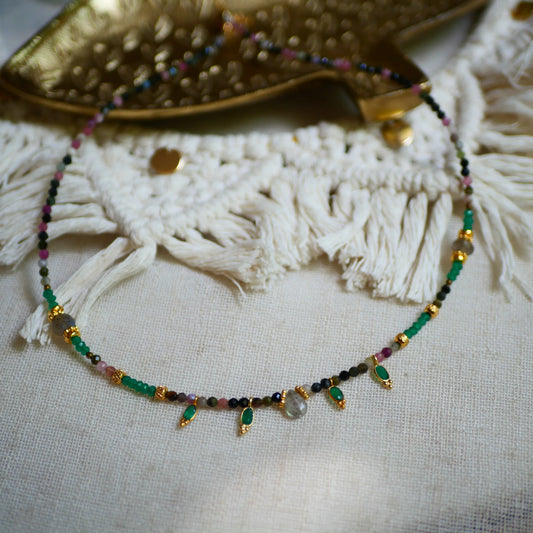 GG Gatha Tourmaline Green Onyx Necklace