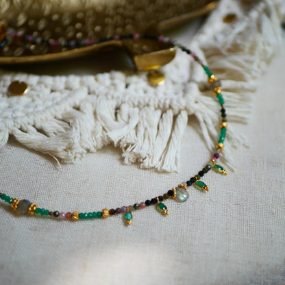 GG Gatha Tourmaline Green Onyx Necklace