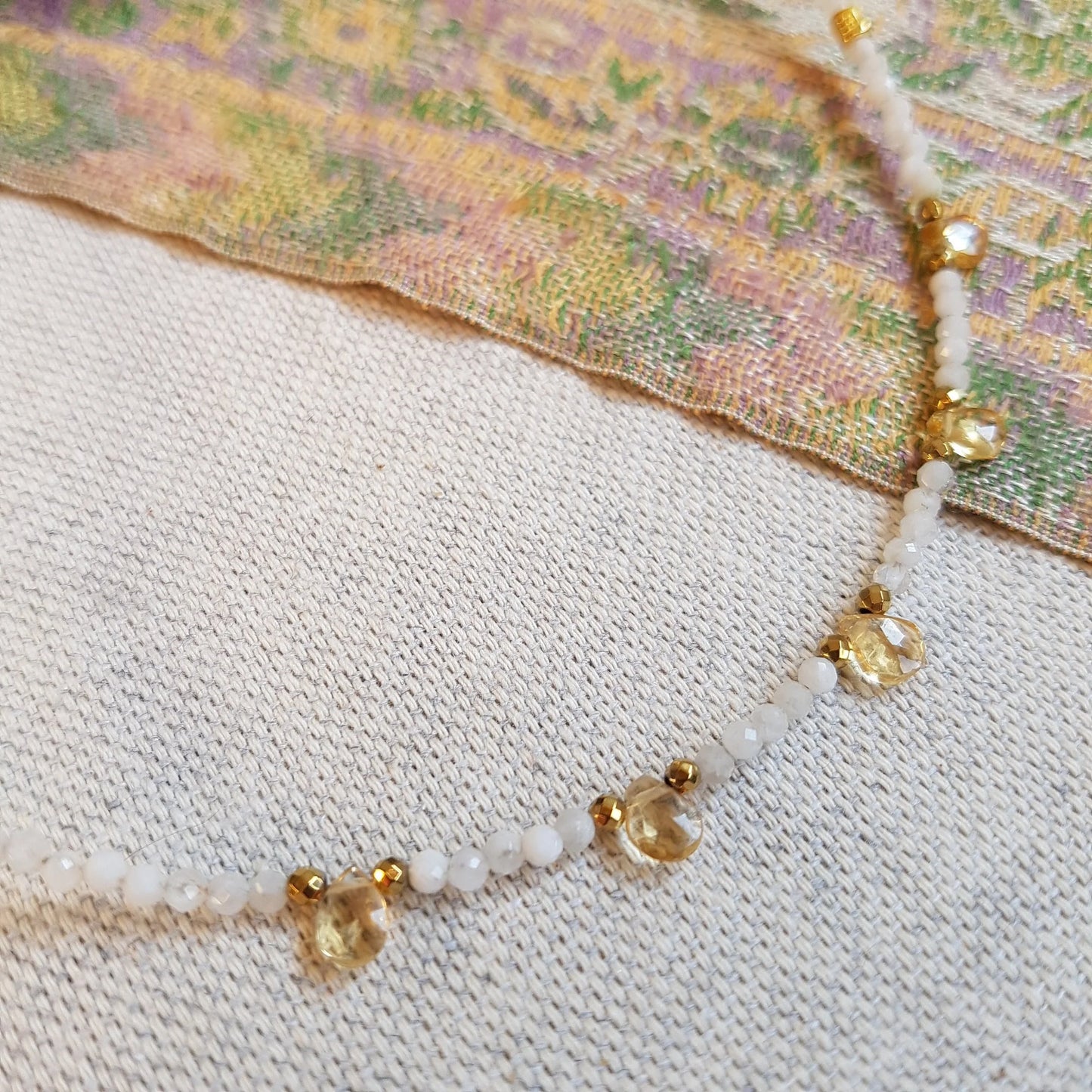 GG Moonstone Citrine Daya Necklace