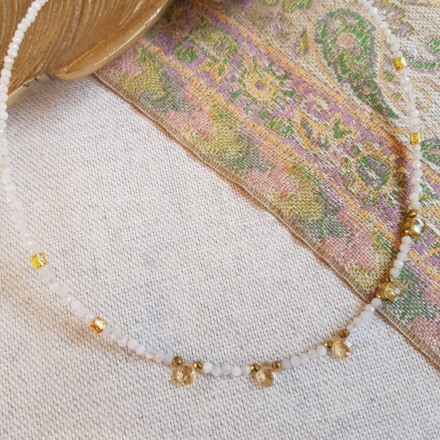 GG Moonstone Citrine Daya Necklace