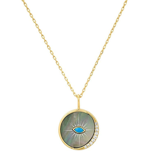 Tai Gold Vermeil Evil Eye Pendant Necklace