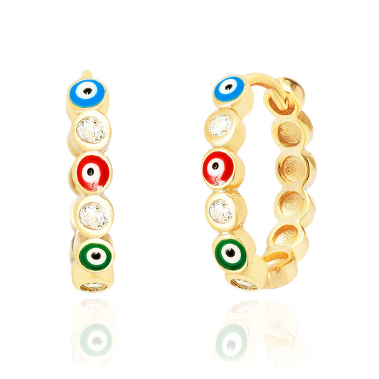 Tai Evil Eye Multi Color Hoop