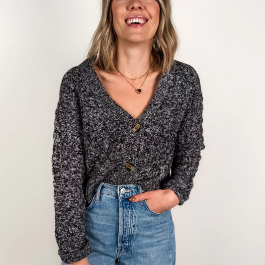 RD Oxana Long Sleeve V Neck Cardigan