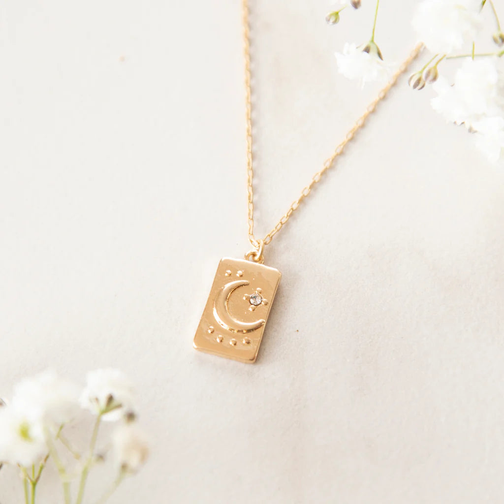 Tasi Moon & Stars Charm Necklace