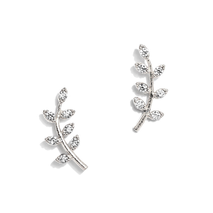 Tai silver leaf stud