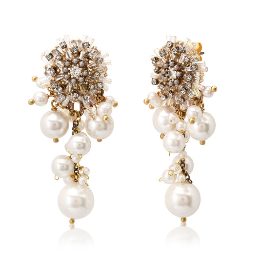 Tai Pearl & Bead cascading earring