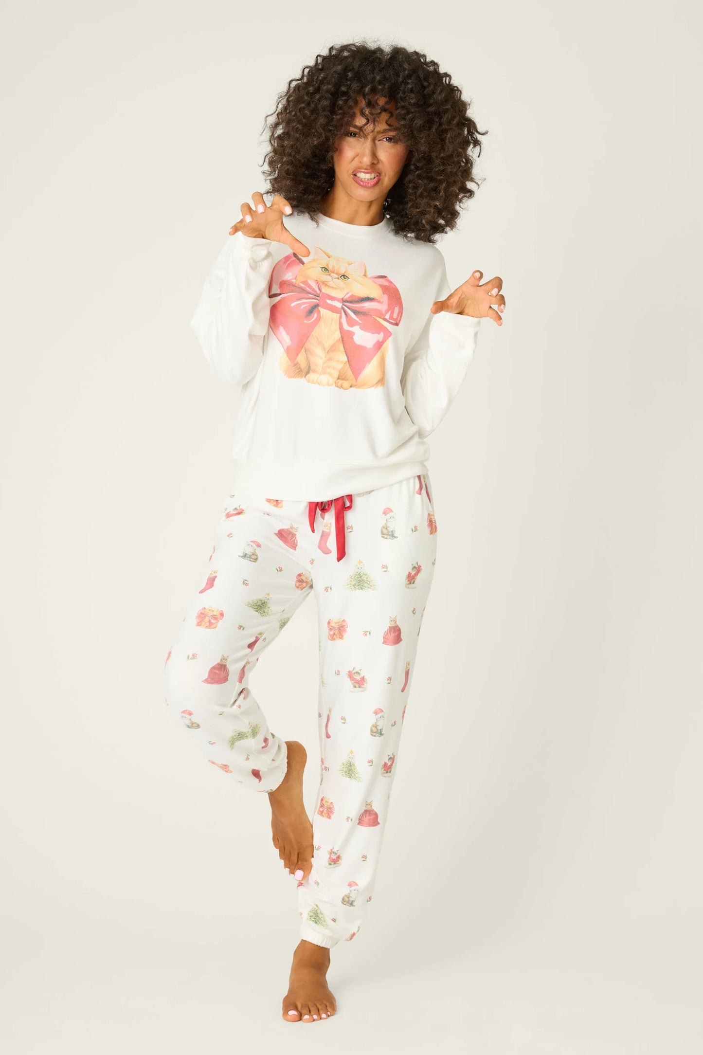 PJS Feline Festive Long Sleeve