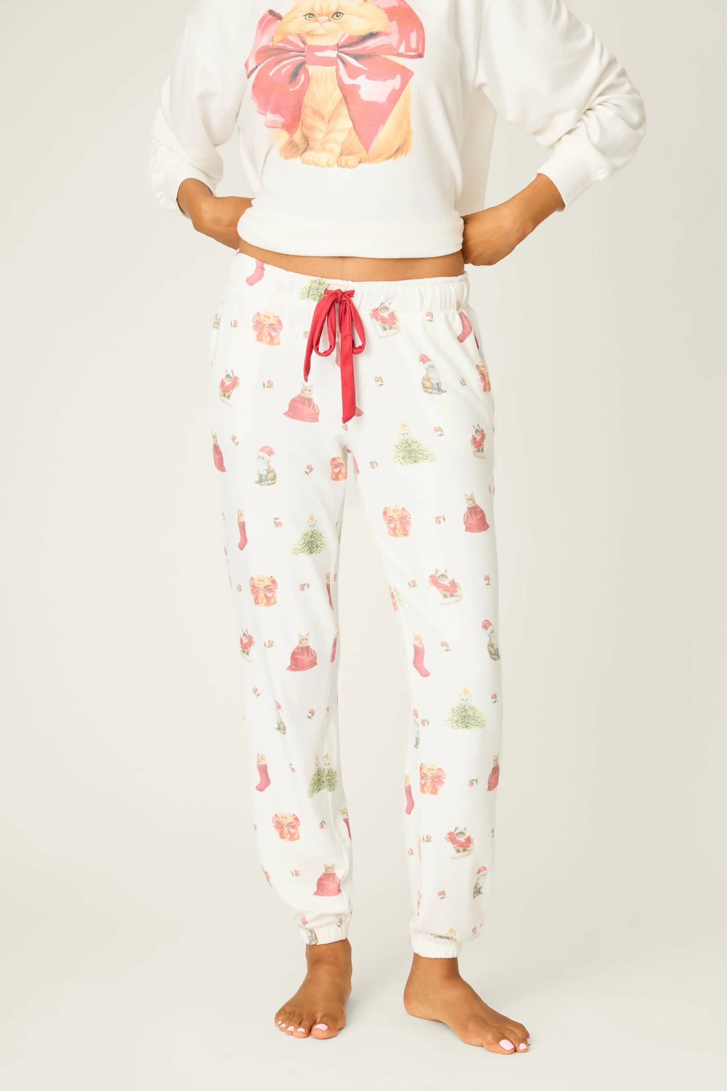 PJS Feline Festive Banded Pant