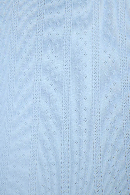 PJS More Amour Blue Dream Pointelle LS Top