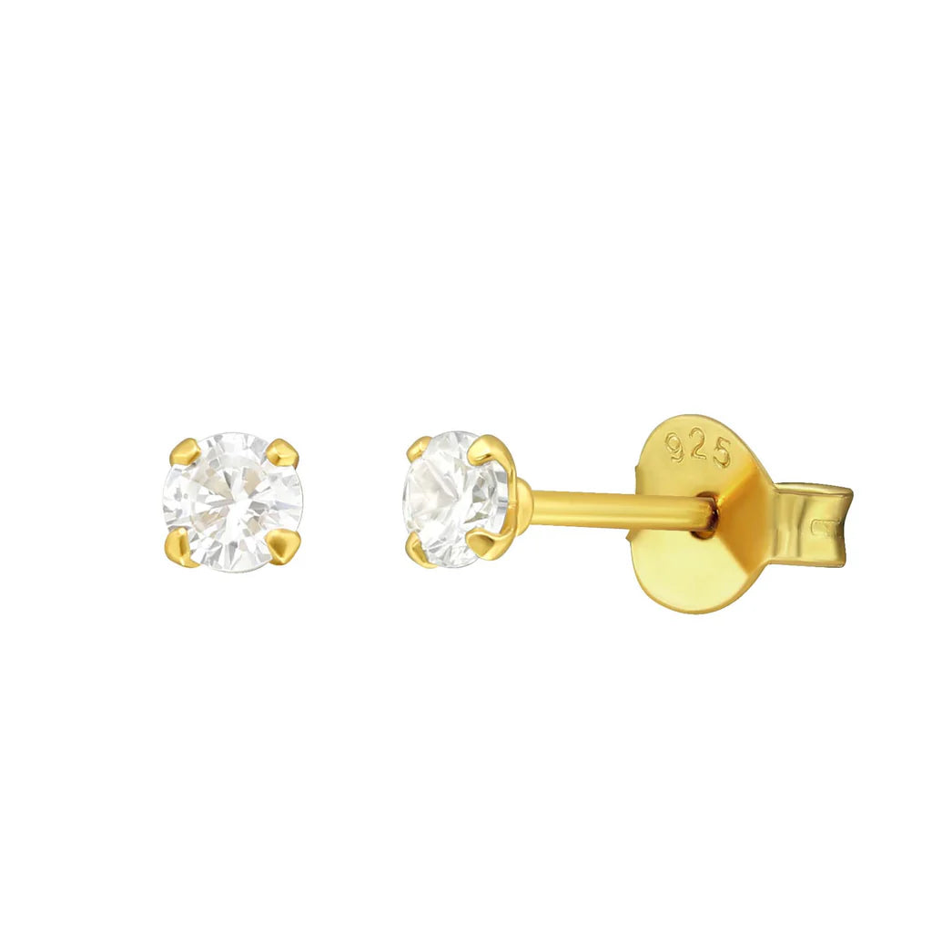 Tasi Round Crystal Studs