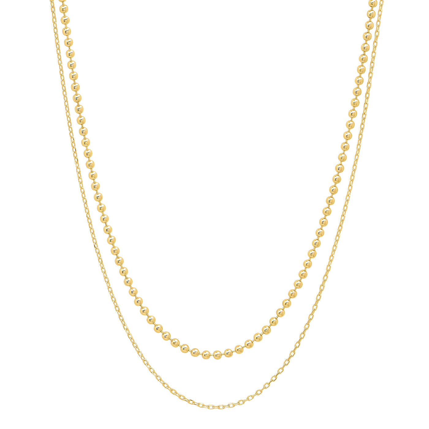 Tai Double Mismatch Chain Necklace