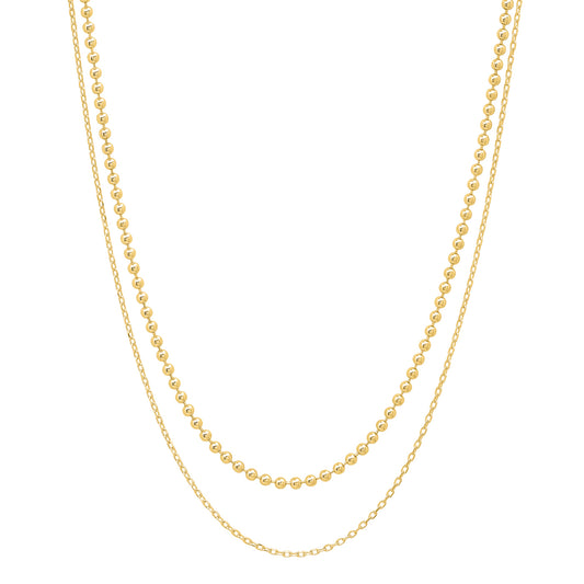 Tai Double Mismatch Chain Necklace