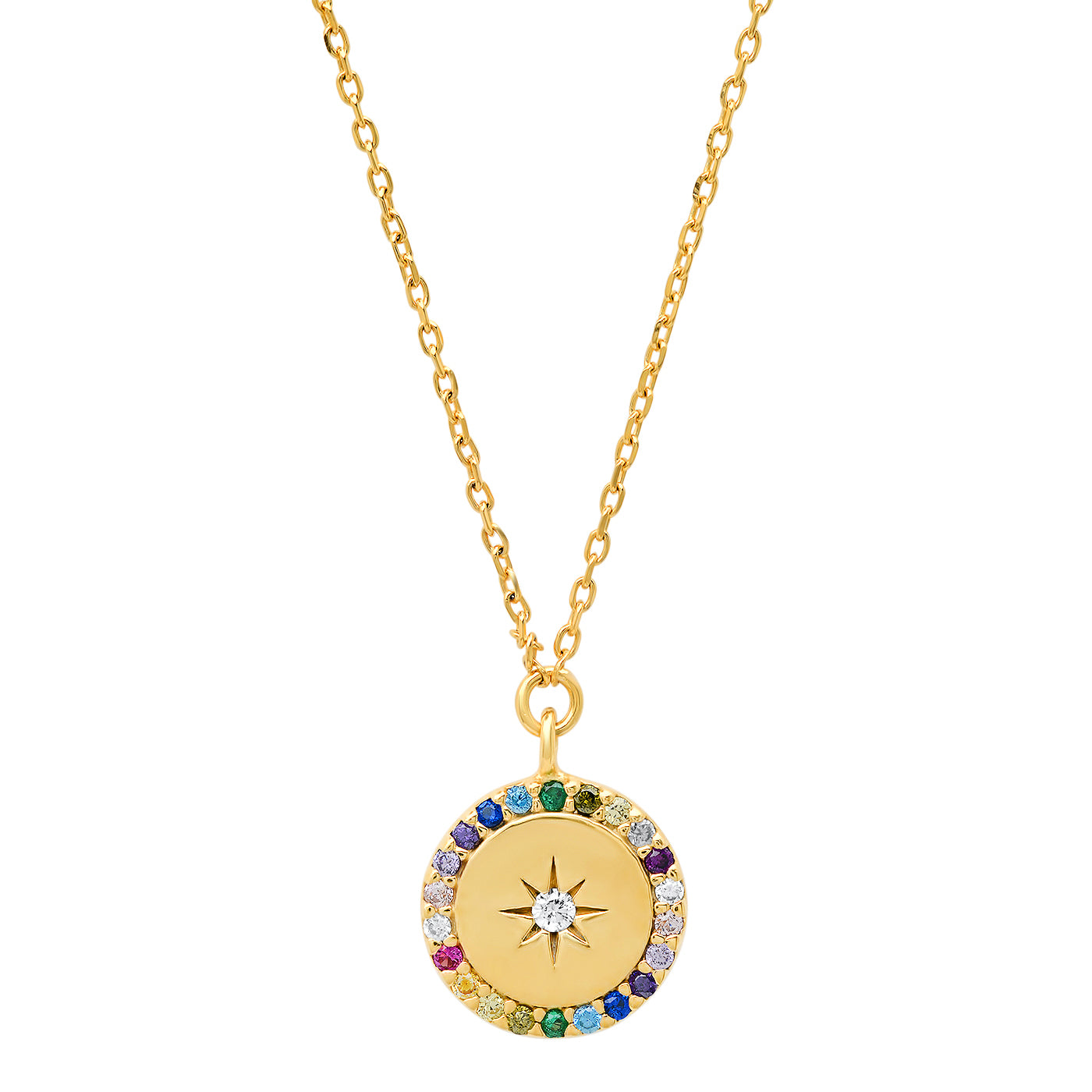 Tai Pendent with Rainbow Stones and Star Center