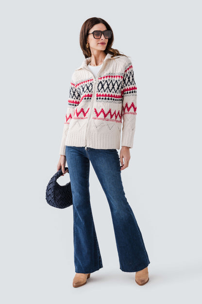 RD Anemone Zip Up Cardigan