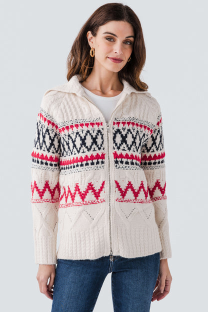 RD Anemone Zip Up Cardigan