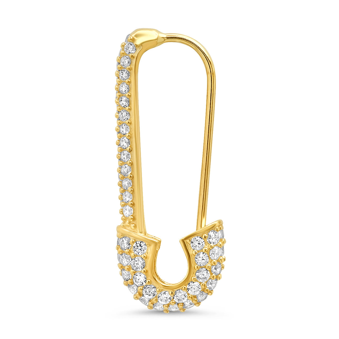 Tai Gold safety pin earring