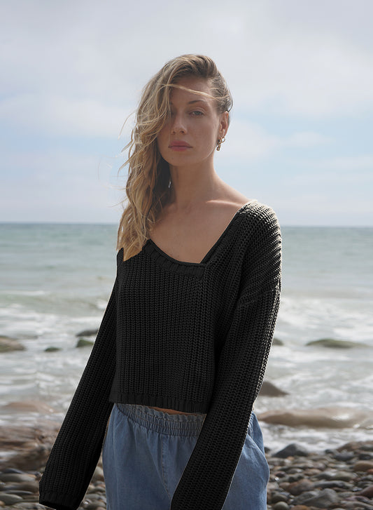 LNA Angle V Sweater