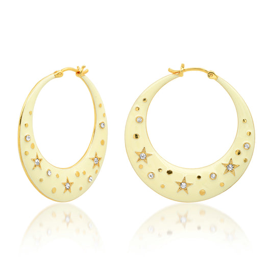 Tai Stars Enamel Hoop