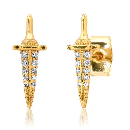 Tai Pave CZ Dagger Studs