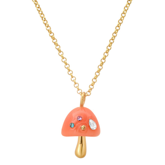 Tai Chain Necklace w/ Resin Mushroom Charm