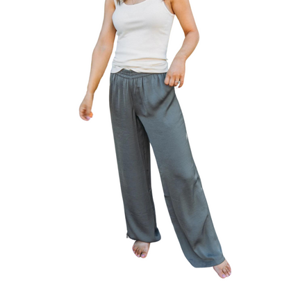 BD Washed Satin Wide Leg Pant