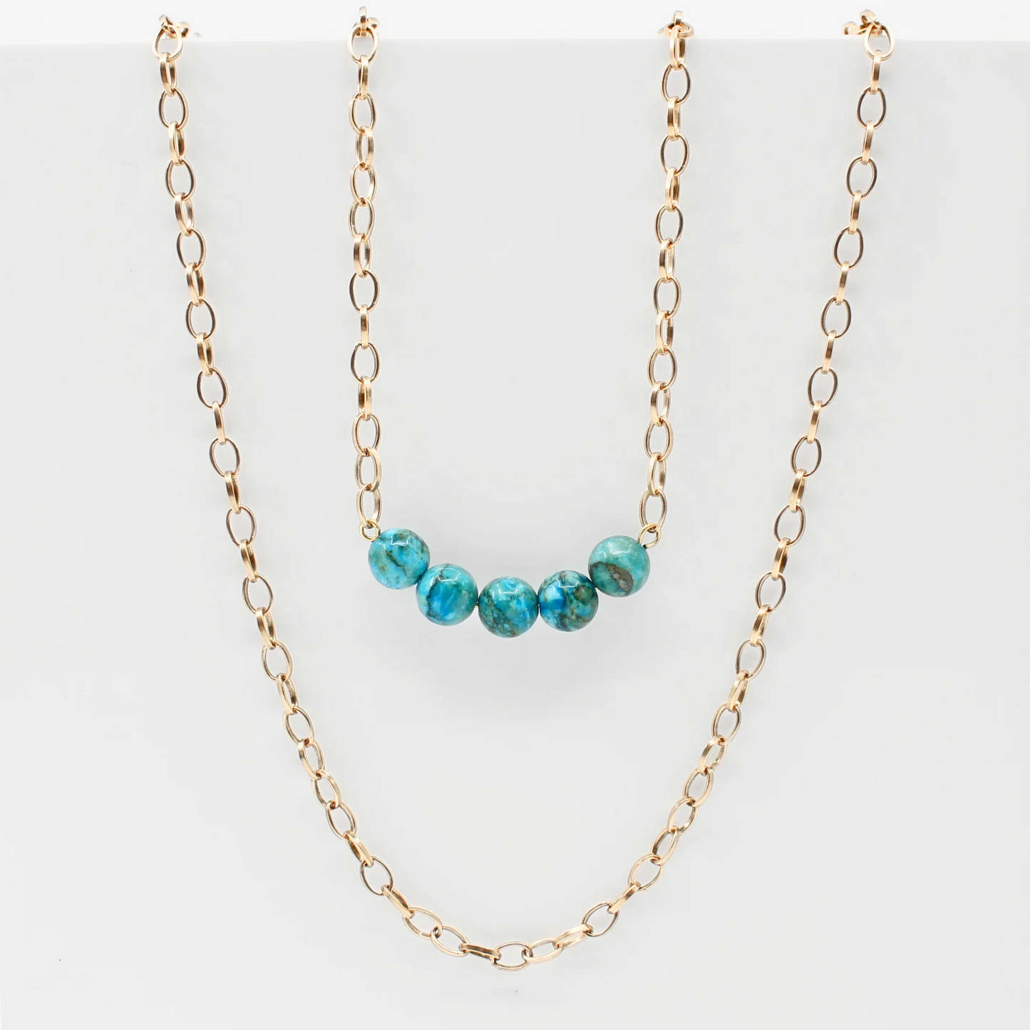 KD Jasper Layering Chain Necklace