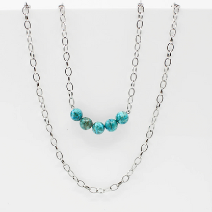 KD Jasper Layering Chain Necklace