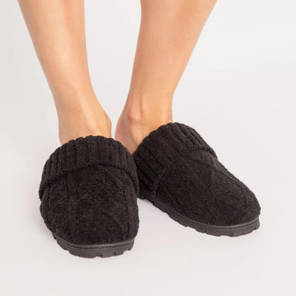 PJS Cable Knit Slides