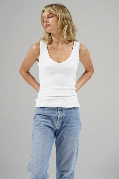 LNA V Slim Ribbed Tank